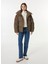 Kahve Kadın Dik Yaka Standart Fit Puffer Mont Relaxed Puffer 3