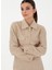 Bej Kadın Cropped Fit Ceket Mınus-C 3