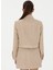 Bej Kadın Cropped Fit Ceket Mınus-C 5