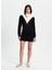 Siyah Mini Sweater Elbise 1