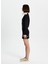 Siyah Mini Sweater Elbise 4