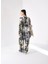 Renk Bloklu Desenli Kimono 4