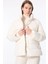 Dik Yaka Relaxed Fit Ekru Kadın Mont J4WL-MNT7108 1