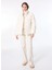 Dik Yaka Relaxed Fit Ekru Kadın Mont J4WL-MNT7108 3