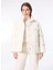 Dik Yaka Relaxed Fit Ekru Kadın Mont J4WL-MNT7108 4