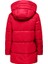 Açık Kırmızı Kadın Mont Onlnewscarlett Hood Puffer cc Otw 2