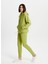 Yeşil Fermuarlı Sweatshirt 3