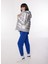 Gümüş Kadın Kapüşon Yaka Basic Fit Puffer Mont B3WL-MNT1 4