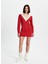 Kırmızı Mini Sweater Elbise 1