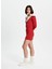Kırmızı Mini Sweater Elbise 2