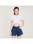 Asimetrik Kesim Crop T-Shirt 4