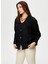 Siyah Kadın Comfort Fit Ceket US25CKT013 4