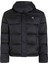 Siyah Kadın Dik Yaka Standart Fit Puffer Mont Shıny Monologo Nd Short Puffer 1