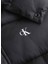 Siyah Kadın Dik Yaka Standart Fit Puffer Mont Shıny Monologo Nd Short Puffer 2