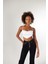 Askılı Saten Shery Crop Beyaz 1