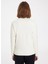 Beyaz Baskılı Bisiklet Yaka Pamuklu Regular Fit Kadın Sweatshirt Watercolour Hand 3
