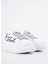 Beyaz Kadın Deri Sneaker KL42372 2
