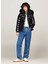 Siyah Kadın Dik Yaka Standart Fit Puffer Mont Tjw Tonal Hooded Down Jacket 1