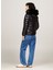 Siyah Kadın Dik Yaka Standart Fit Puffer Mont Tjw Tonal Hooded Down Jacket 4