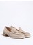 Bej Kadın Süet Loafer 8760 2