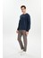 Lacivert Harvest Nakışlı Sweatshirt 3