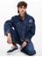 Baskılı Gömlek Yaka Mavi Kadın Denim Ceket 24WWED02 5