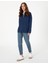 Lacivert Regular Fit Modal Kumaş Sweatshirt 4