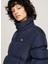 Lacivert Kadın Dik Yaka Standart Fit Nakışlı Puffer Mont Tjw Alaska Puffer Ext 3