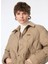Relaxed Fit Kapitone Vizon Kadın Mont J4WL-MNT7098 2