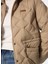 Relaxed Fit Kapitone Vizon Kadın Mont J4WL-MNT7098 4