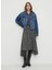 Standart Koyu Mavi Kadın Denim Ceket PL402328 1