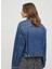 Standart Koyu Mavi Kadın Denim Ceket PL402328 3