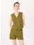 Haki Kadın Normal Yelek Daıly Cross Vest 5020 4
