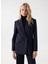 Lacivert Kadın Kruvaze Yaka Blazer 21007065 1