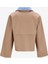Ekru Kadın Normal Mont Yastrenchy Ls Short Trenchcoat 2