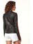 Ladyracer Kadın Siyah Armalı Spor Deri Mont 20WGD589851 4