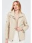 Luisa Kadın Bej Oversize Deri Mont 24SGD5172U4 1