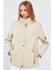 Luisa Kadın Bej Oversize Deri Mont 24SGD5172U4 3
