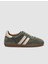 %100 Hakiki Deri Yeşil Süet Kadın Sneaker 1