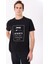 Siyah Erkek Relaxed Baskılı T-Shirt J5SM-TST7395 1