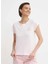 Açık Pembe Kadın Normal Düz T-Shirt PL505823 2