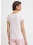 Açık Pembe Kadın Normal Düz T-Shirt PL505823 3