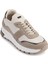 Beyaz-Gri Kadın Süet Sneaker K2301265EPN 2