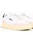 Beyaz-Siyah Kadın Deri Sneaker KL63020 5