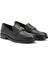 Siyah Kadın Deri Loafer 93332 2