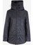 Geniş Fit Kapüşonlu Siyah Kadın Mont By-04 1