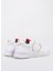 Beyaz-Altın Kadın Deri Sneaker 75RA3SA1ZP376003 3