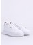 Beyaz Kadın Deri Sneaker Marınga Z Ayakkabı 2
