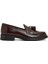 Bordo Kadın Deri Loafer 93318 1