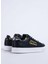 Siyah Kadın Deri Sneaker 78VA3SKL 3
